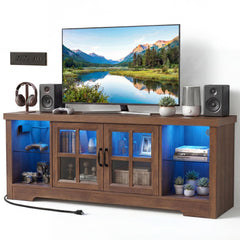 55" LED TV Stand with Charging Station