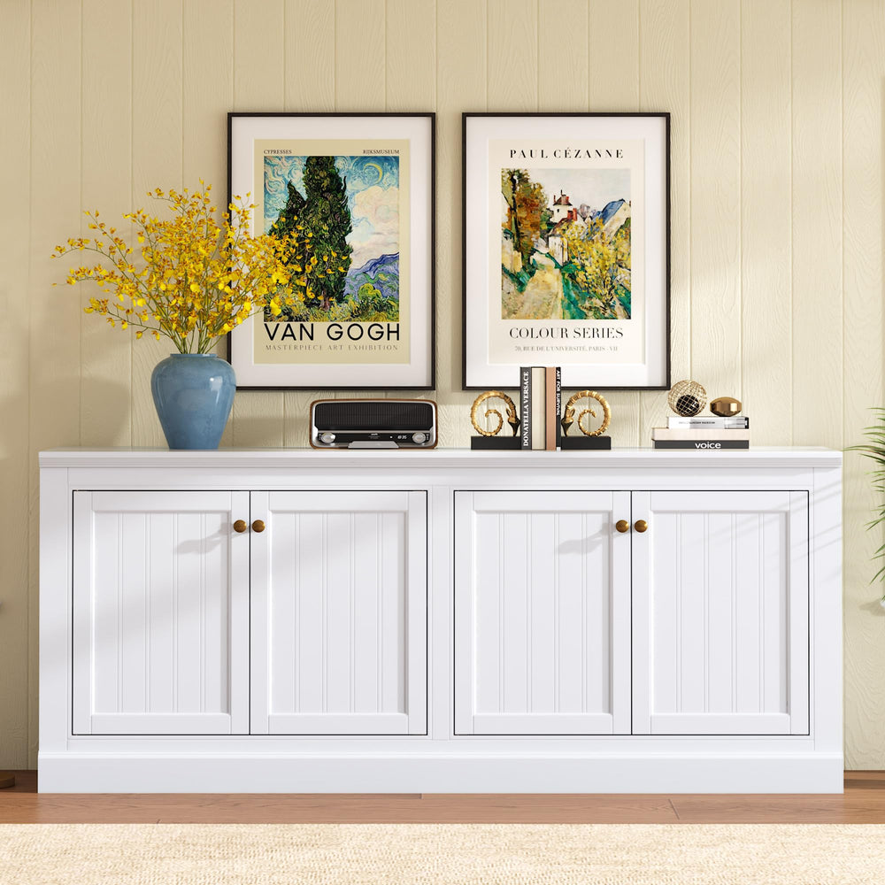 72" Farmhouse Sideboard Buffet Cabinet