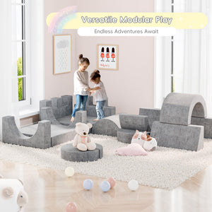 Modular Kids Play Couch – 68" Convertible Foam Sofa