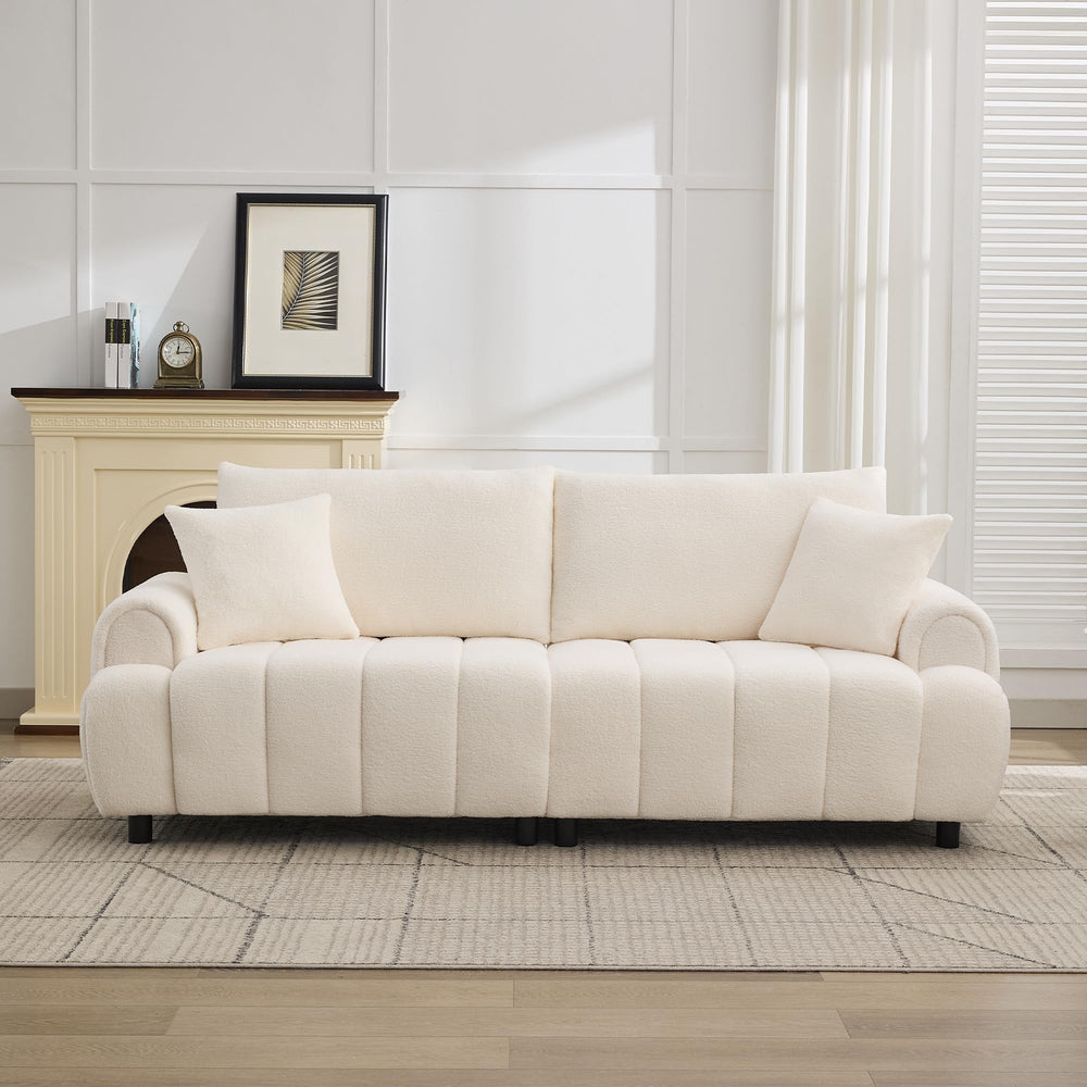 88" Oversized Boucle 3-Seater Sofa
