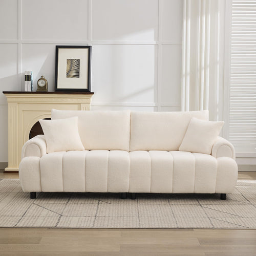 88" Oversized Boucle 3-Seater Sofa