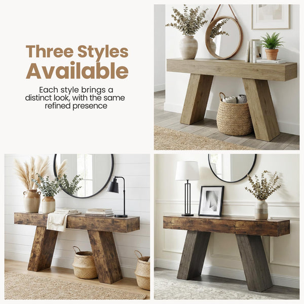 63-Inch Console Table with Storage Drawers