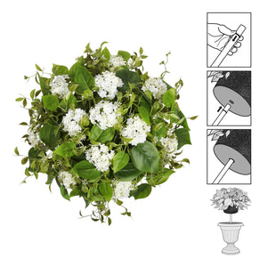 Adjustable Artificial Hydrangea Urn Planter Filler – Set of 2