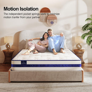 Hybrid Innerspring Mattress in a Box – Twin, Full, Queen, Twin XL