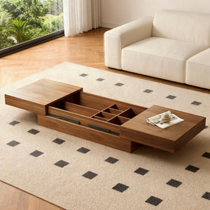 Expandable Coffee Table with Storage