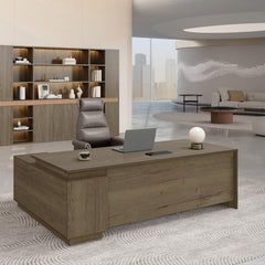 63" L-Shaped Executive Desk with Reversible Return