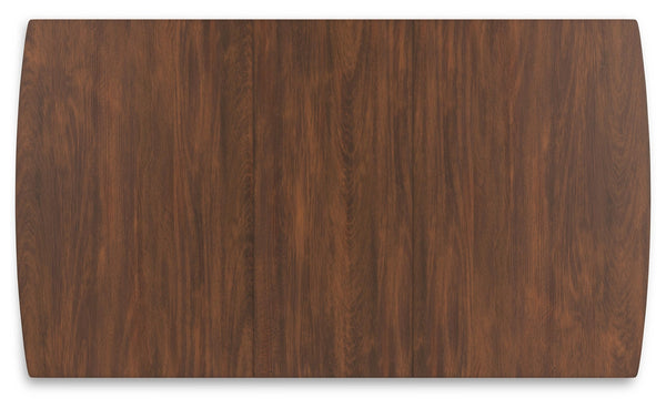 Rectangular Extension Dining Table with Self-Storing Leaf
