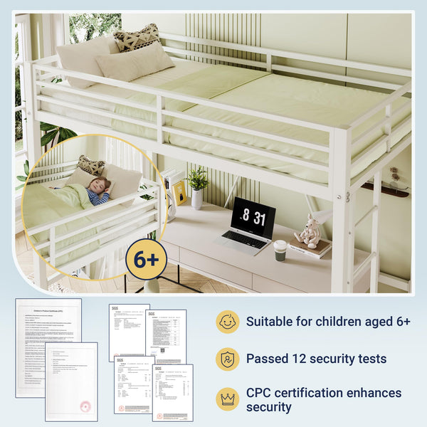 Twin Metal Loft Bed