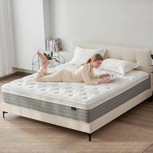 12-Inch Full Size Hybrid Mattress – Memory Foam & Pocket Springs, Medium Firm