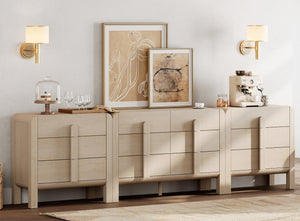 3-Piece Bedroom Dresser Set with 12 Drawers