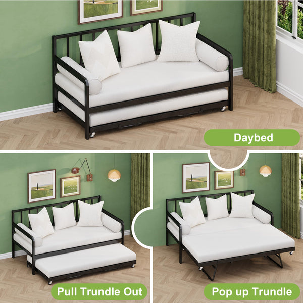 Twin Daybed with Pop-Up Trundle