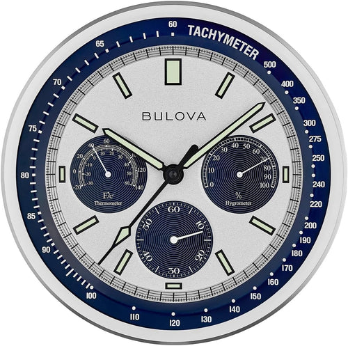 Analog Wall Clock with Temperature & Hygrometer Display