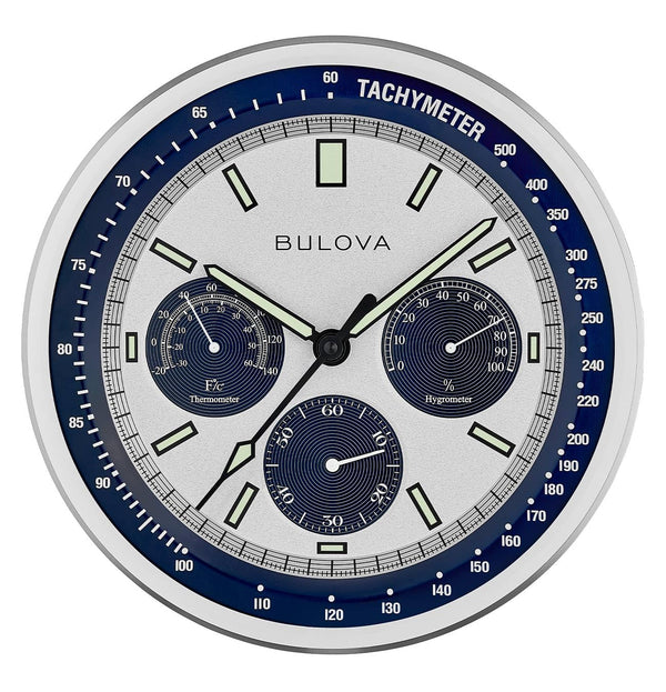 Analog Wall Clock with Temperature & Hygrometer Display