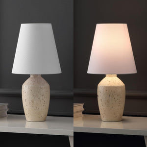 19.25" Modern Matte Ginger Jar Table Lamp Set of 2