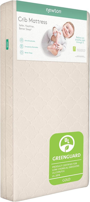 Breathable Crib & Toddler Mattress – Washable, Firm Support, 5.5" Thick