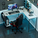 L-Shaped Gaming & Home Office Desk with CPU Stand and Side Storage Bag
