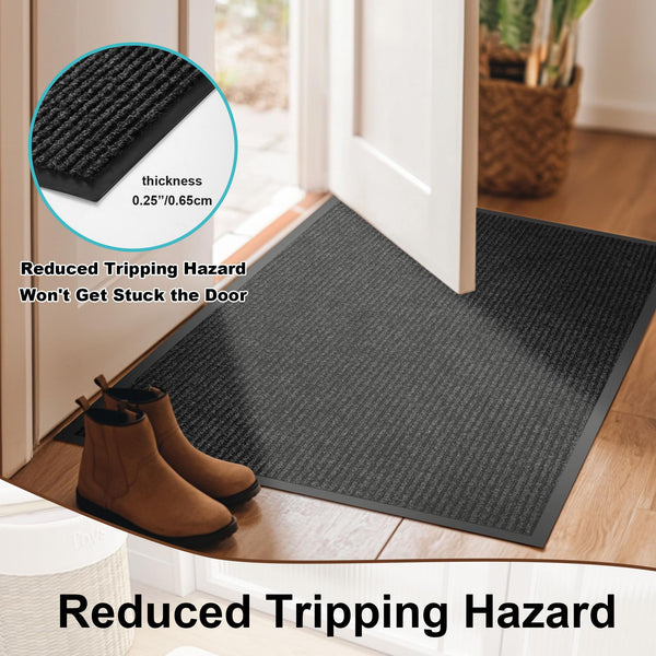 Heavy Duty Outdoor Door Mat – Custom Size, Waterproof Rubber Backing