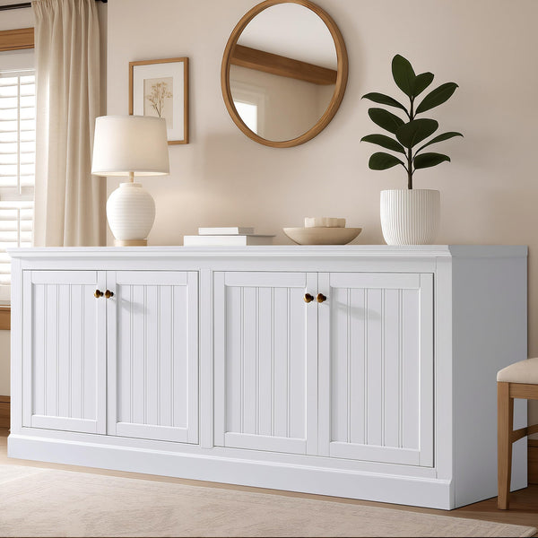 72" Farmhouse Sideboard Buffet Cabinet