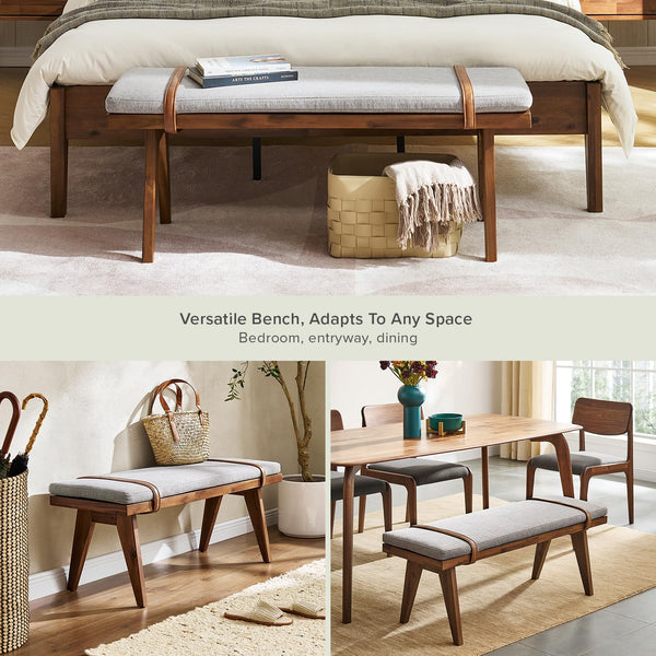 Mid-Century Modern End of Bed Bench