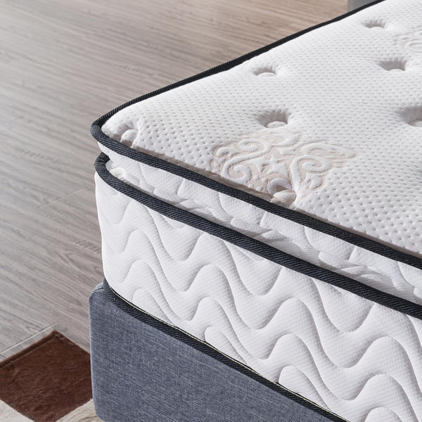 Hybrid Pillow Top Mattress with Memory Foam & Pocket Springs