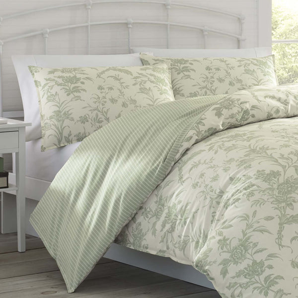 Floral Cotton Duvet Cover Set with Matching Shams