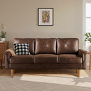 3-Seater Faux Leather Sofa