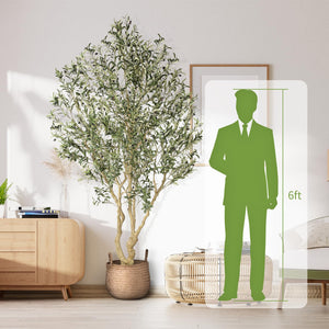 Large Artificial Olive Tree with Adjustable Branches
