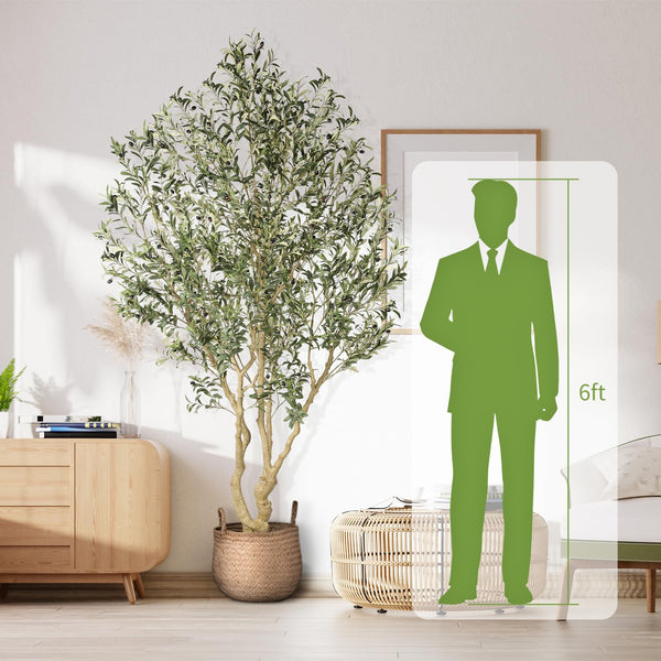 Large Artificial Olive Tree with Adjustable Branches