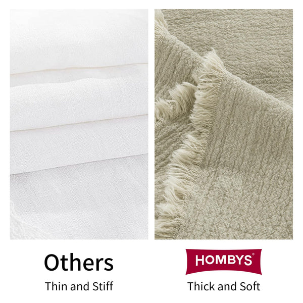 Oversized Linen Blanket – Lightweight Breathable Throw for Bed & Sofa