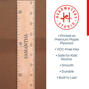 Personalized Wooden Growth Chart for Kids