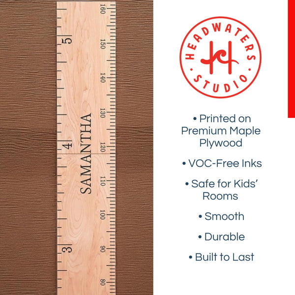 Personalized Wooden Growth Chart for Kids