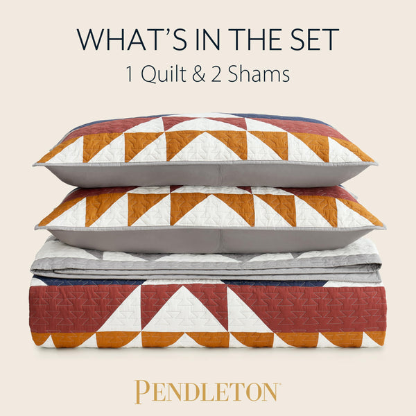 Cotton Quilt Bedding Set with Shams