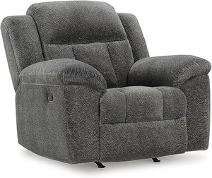 Manual Rocker Recliner with Pillow-Top Arms