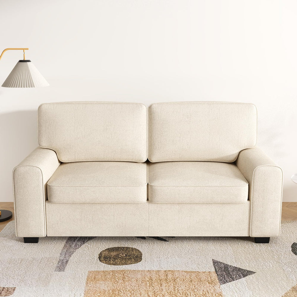 69.6" Modern Chenille Loveseat Sofa with Solid Wood Frame