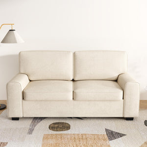 69.6" Modern Chenille Loveseat Sofa with Solid Wood Frame