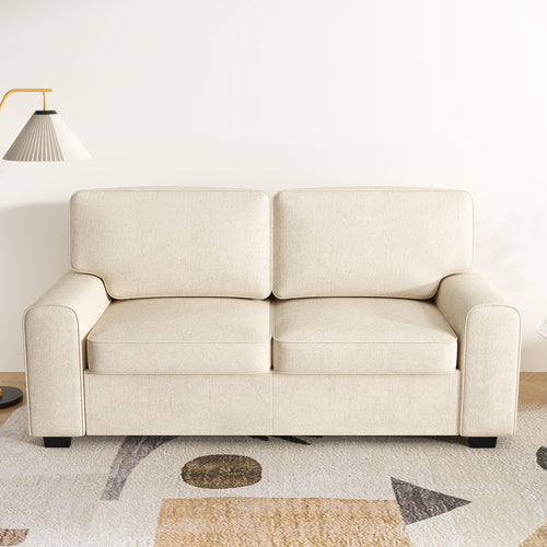69.6" Modern Chenille Loveseat Sofa with Solid Wood Frame