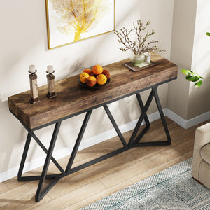 55-Inch Industrial Console Table