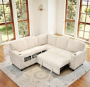 U-Shaped Sectional Sleeper Sofa with Pull-Out Bed
