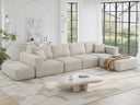 Modular Sectional Sofa, 6-Seater L-Shaped Cloud Couch with Memory Foam