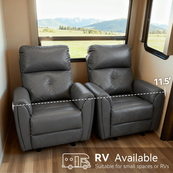 Power Small Recliner Chair with USB Charging & Lumbar Support