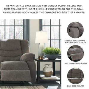 Reclining Sofa Set – Chenille Upholstered Living Room Couch