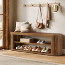 47" 2-Tier Shoe Storage Bench
