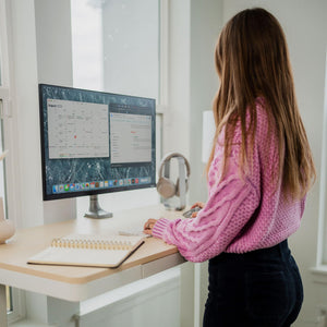 Electric Standing Desk with Drawer – Adjustable Height Sit-Stand Desk