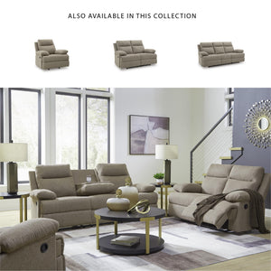 Dual Reclining Sofa with Drop-Down Table & USB Charging