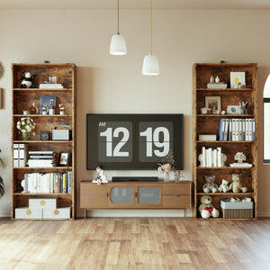 6-Tier Bookcase Set of 2 — 70" Tall