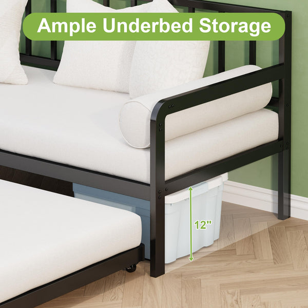 Twin Daybed with Pop-Up Trundle