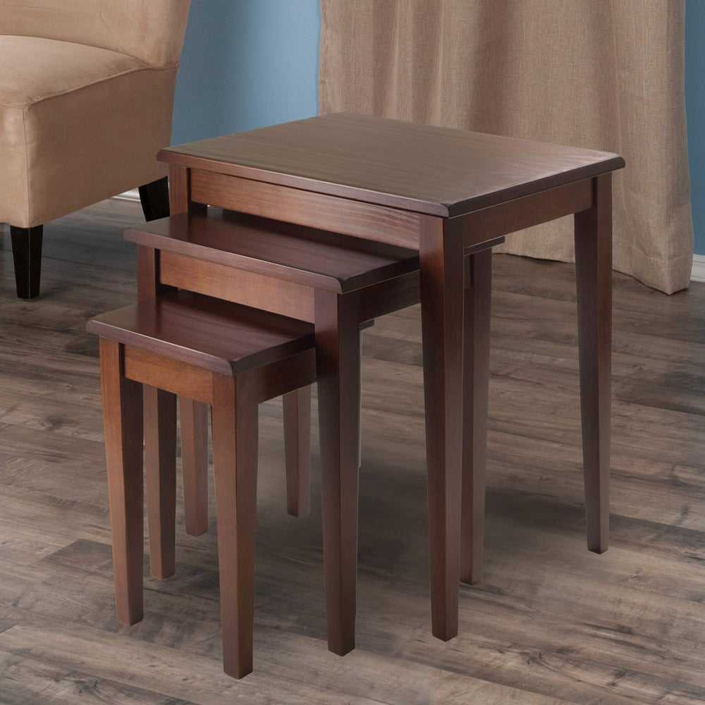 Nesting Accent Tables, Walnut, Set of 3