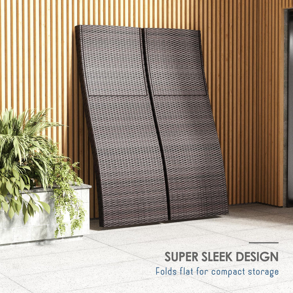 Outdoor Wicker Chaise Lounge Chair with Reclining Backrest