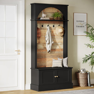 Hall Tree with Storage Bench & Coat Rack