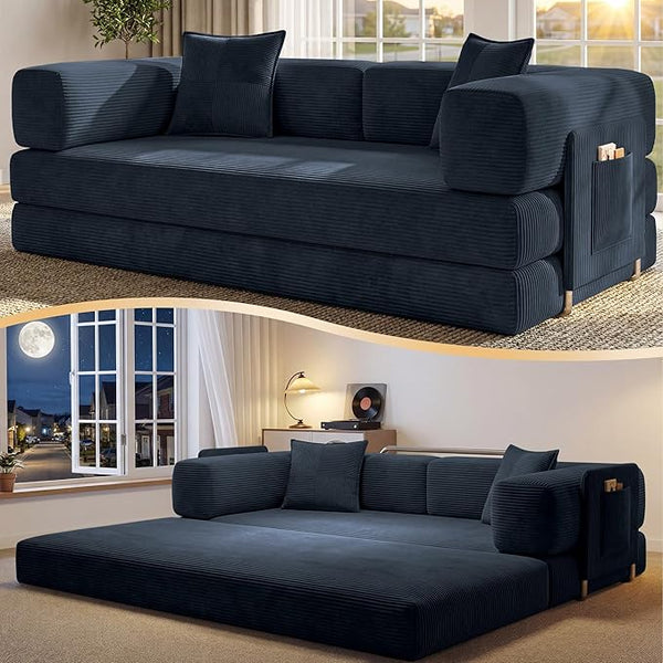 78.8" Convertible Futon Sofa Bed